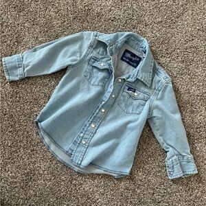 Wrangler Sky Blue Western Shirt